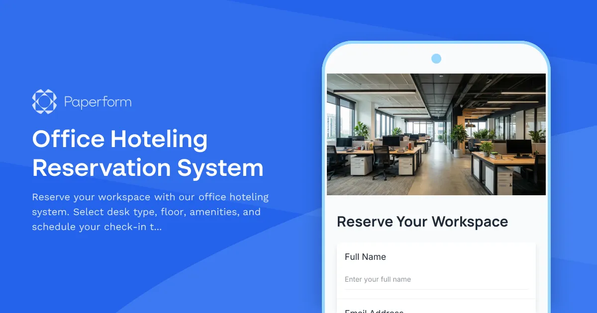 Office Hoteling Reservation System