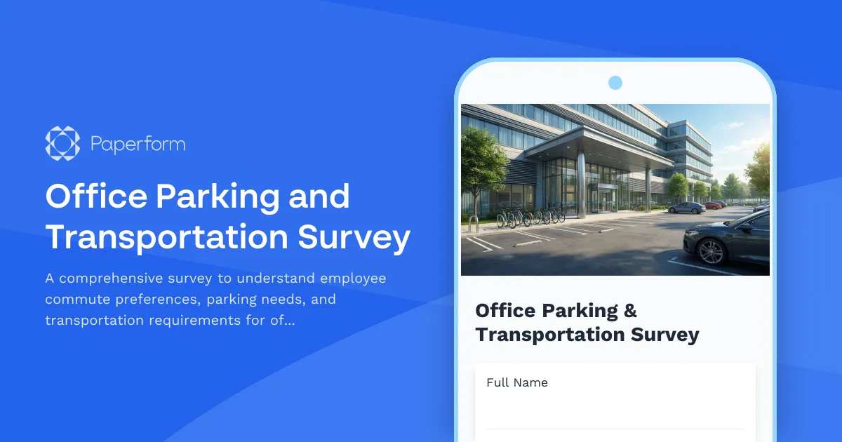 Office Parking and Transportation Survey