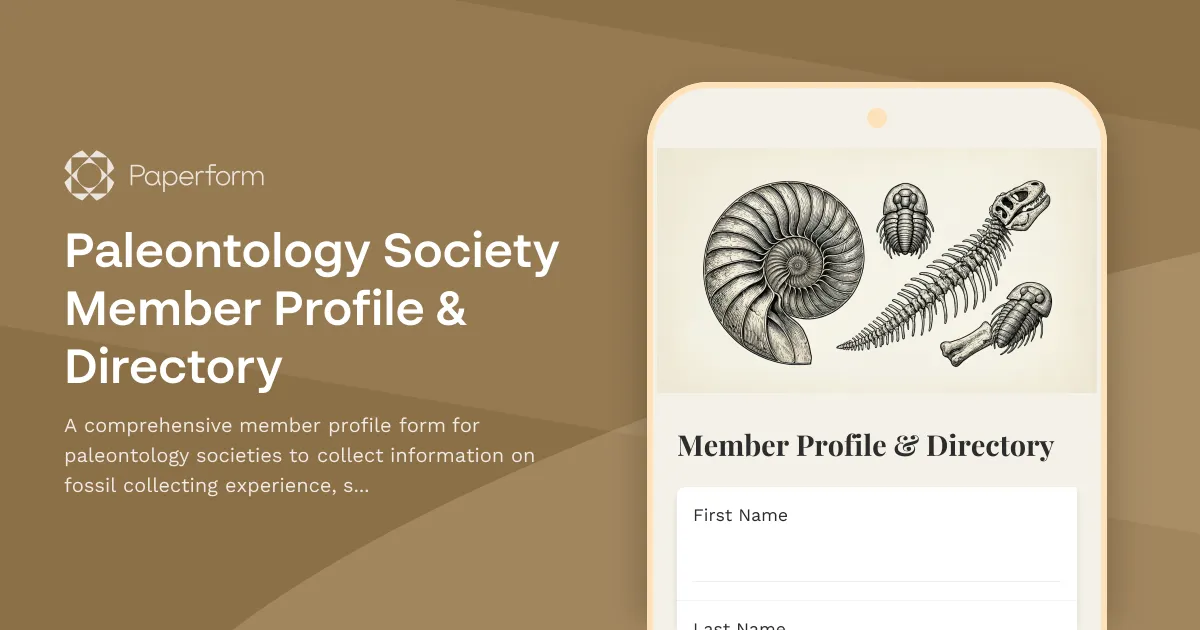 Paleontology Society Member Profile & Directory