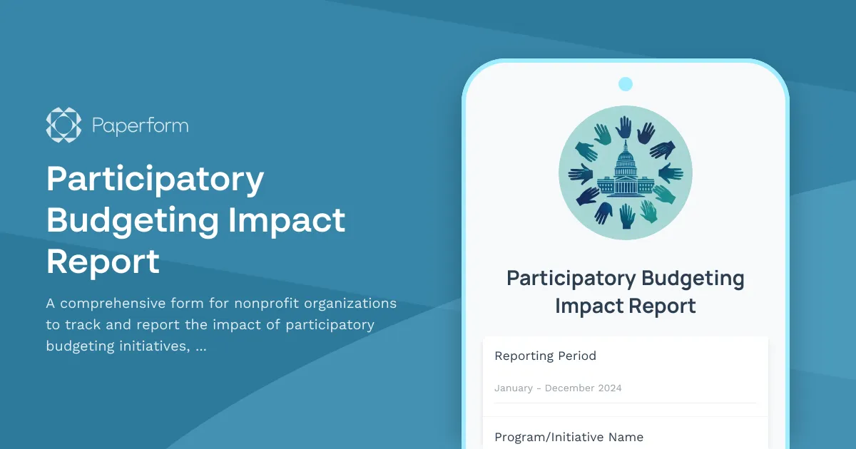 Participatory Budgeting Impact Report