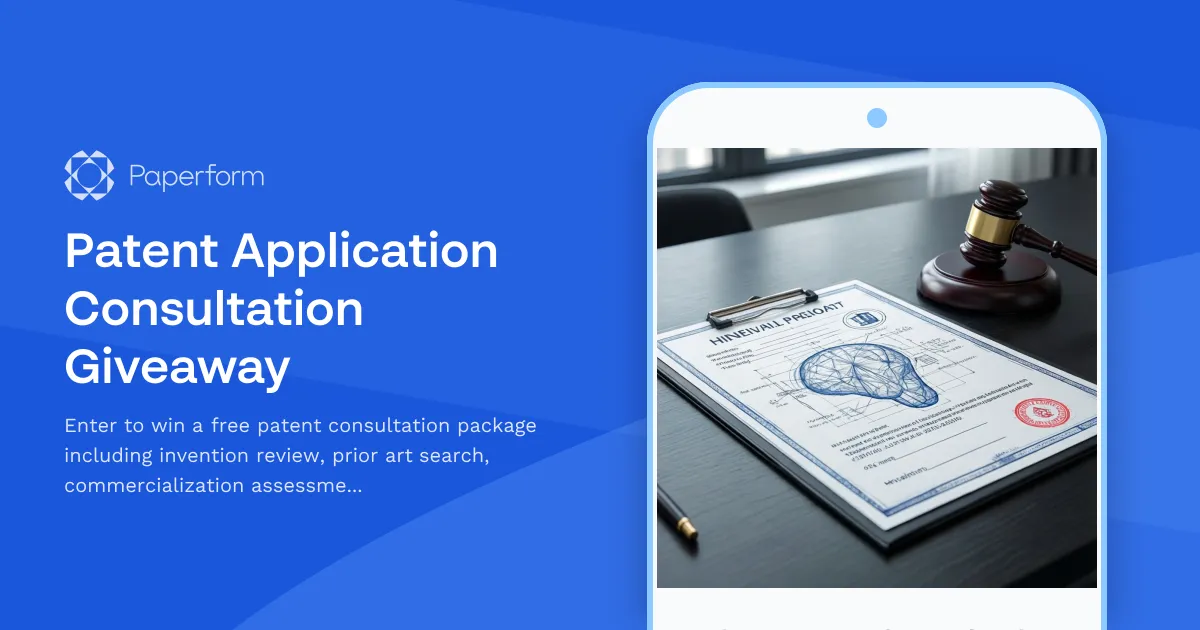 Patent Application Consultation Giveaway