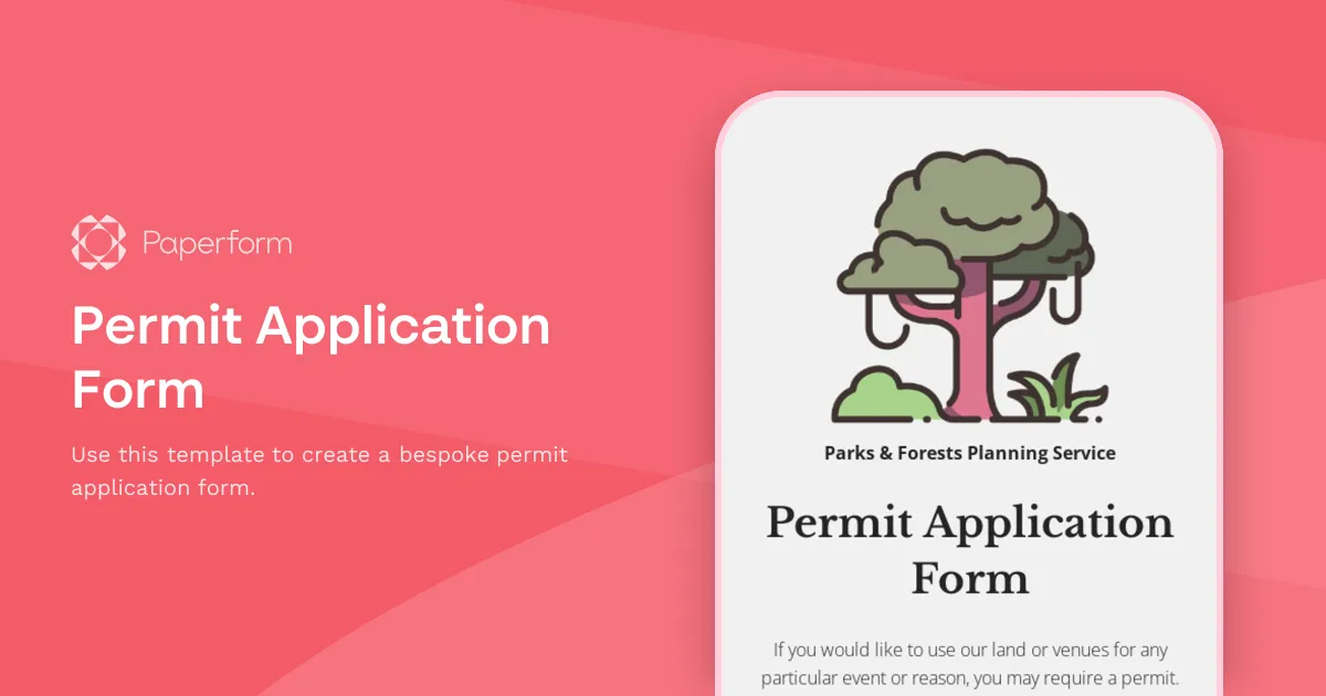 Permit Application Form