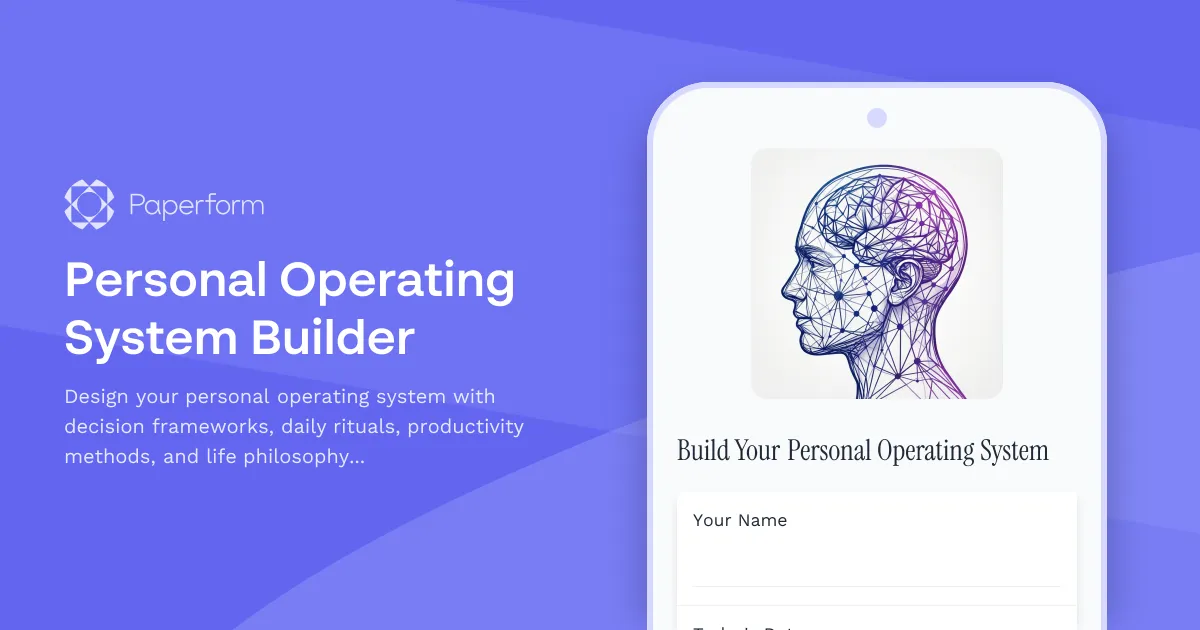 Personal Operating System Builder