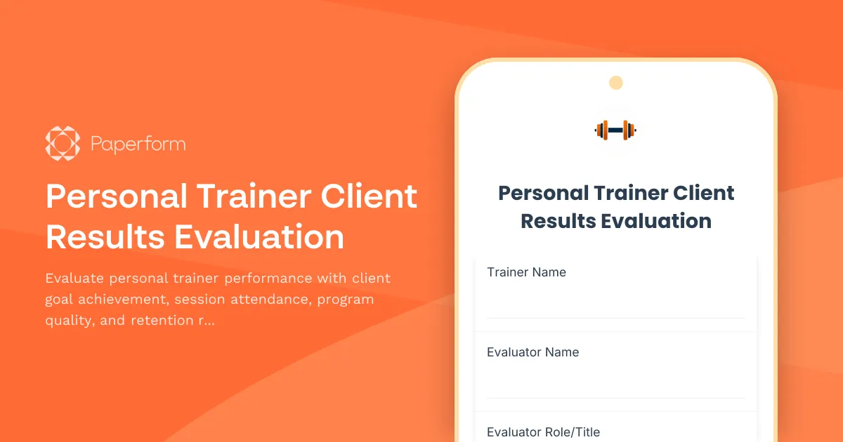 Personal Trainer Client Results Evaluation