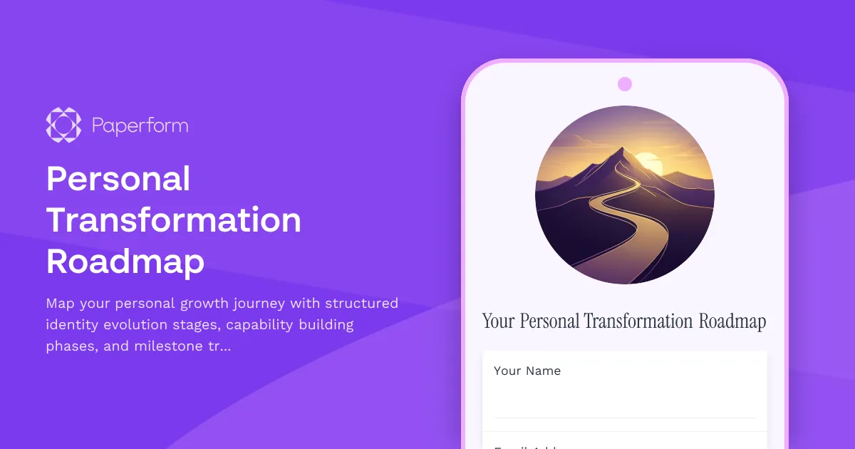 Personal Transformation Roadmap