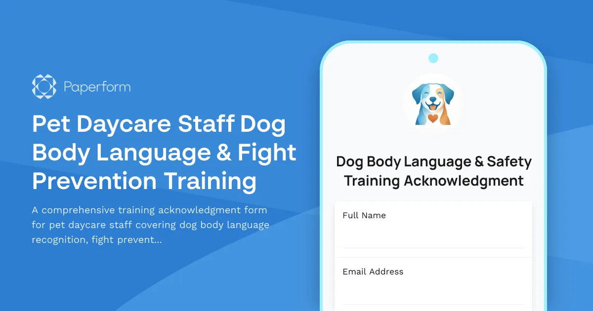 Pet Daycare Staff Dog Body Language & Fight Prevention Training