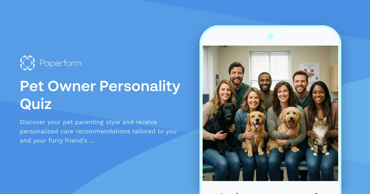Pet Owner Personality Quiz