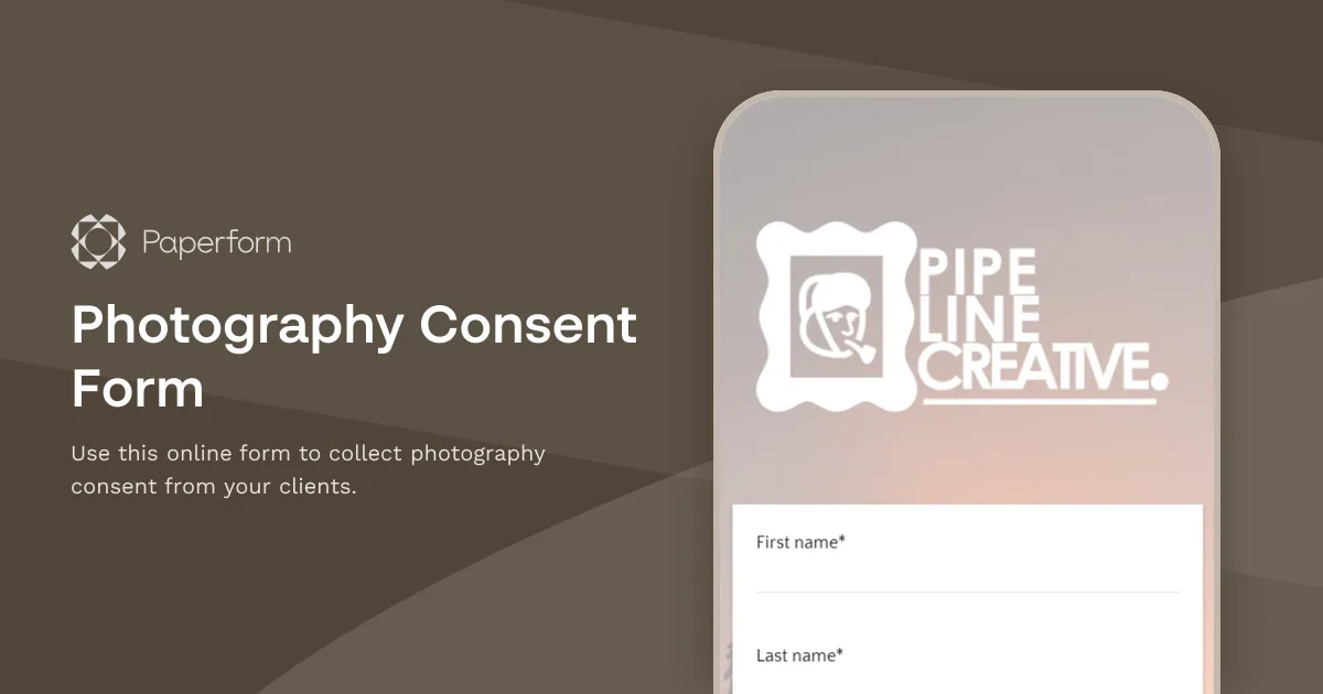 Photography Consent Form