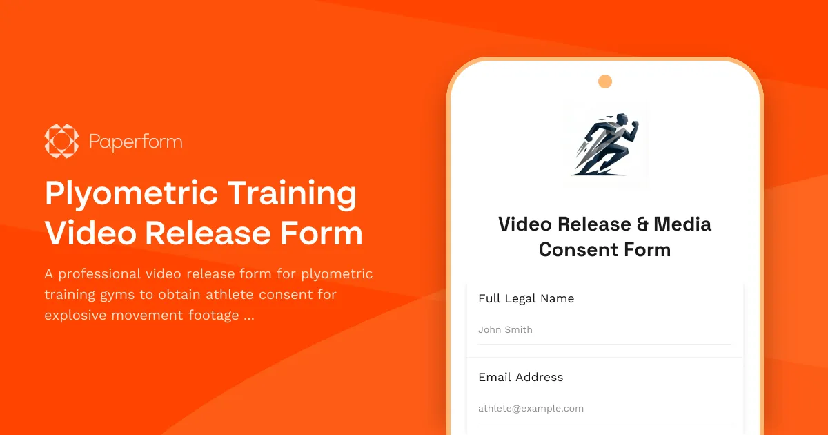 Plyometric Training Video Release Form