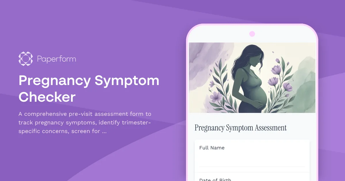 Pregnancy Symptom Checker