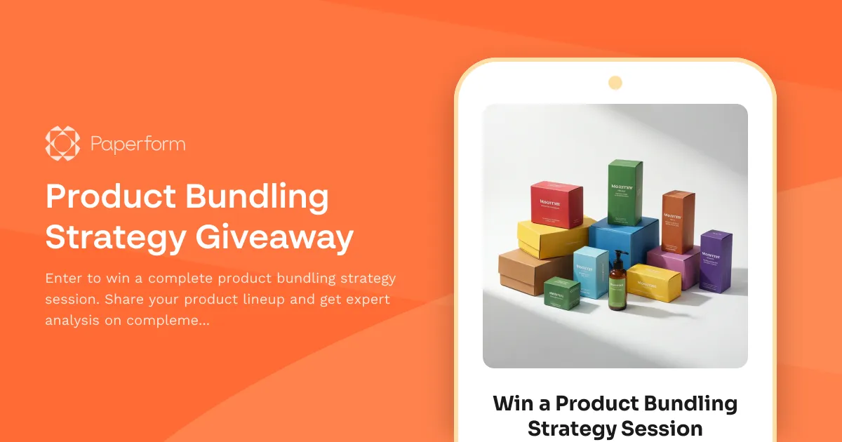 Product Bundling Strategy Giveaway