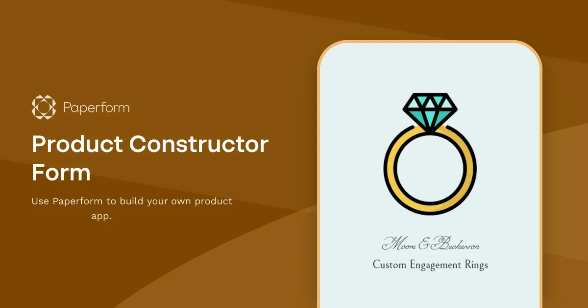 Product Constructor Form