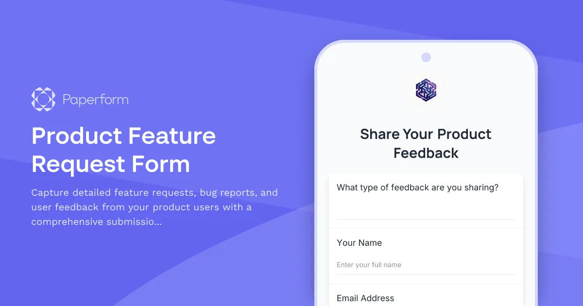 Product Feature Request Form