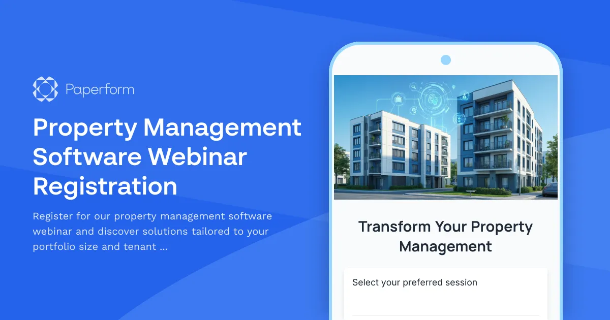 Property Management Software Webinar Registration