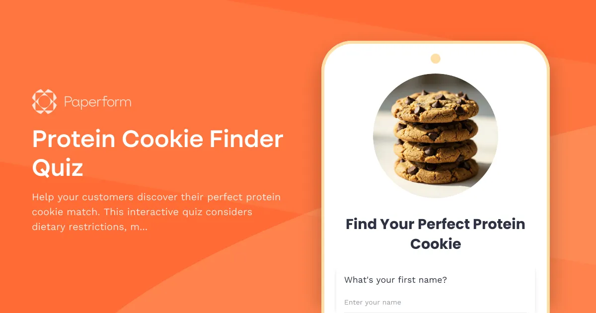 Protein Cookie Finder Quiz