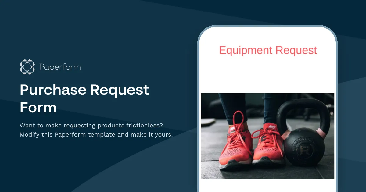 Purchase Request Form