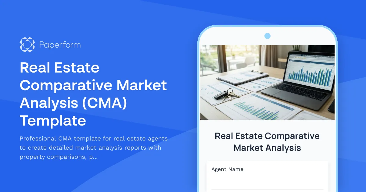 Real Estate Comparative Market Analysis (CMA) Template