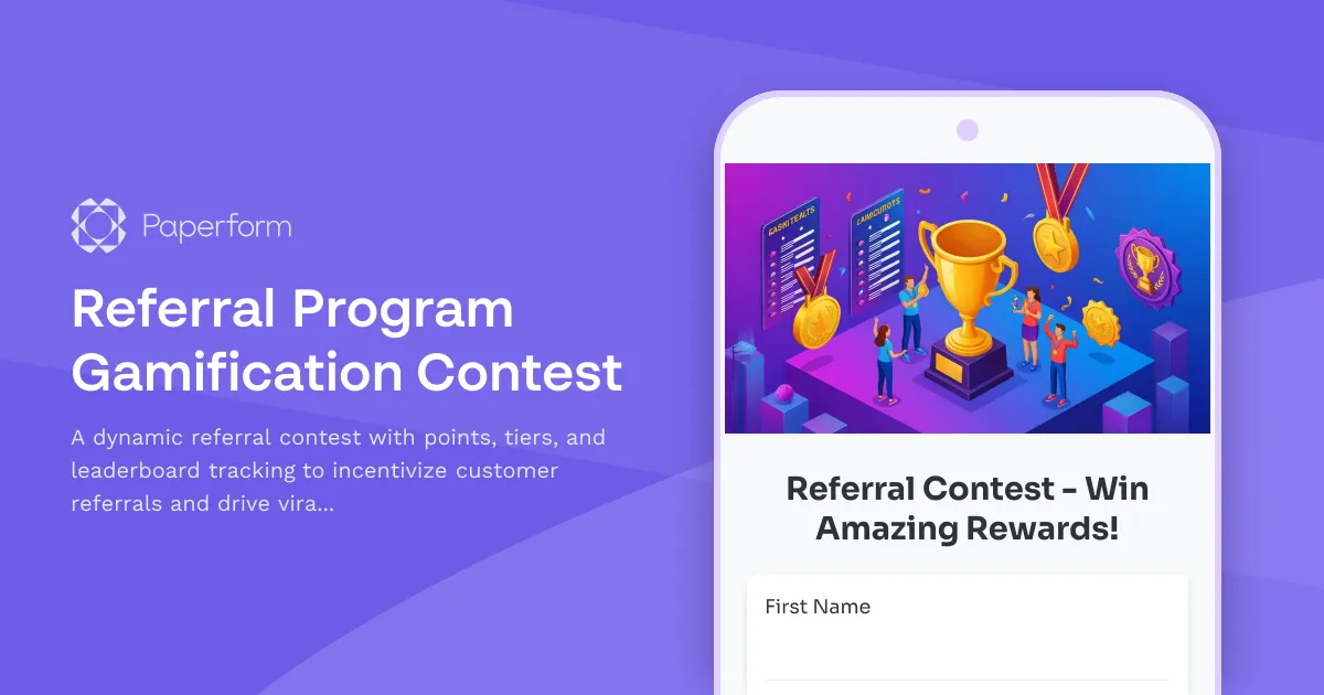 Referral Program Gamification Contest
