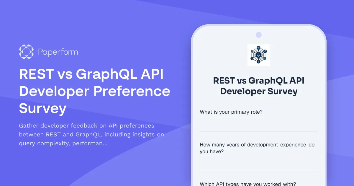 REST vs GraphQL API Developer Preference Survey