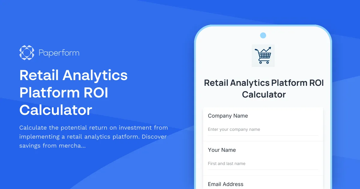 Retail Analytics Platform ROI Calculator