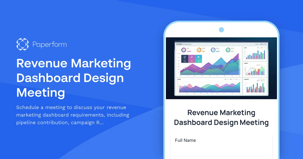 Revenue Marketing Dashboard Design Meeting