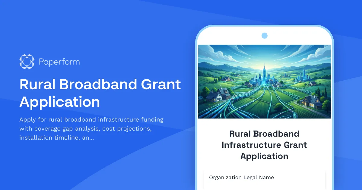 Rural Broadband Grant Application