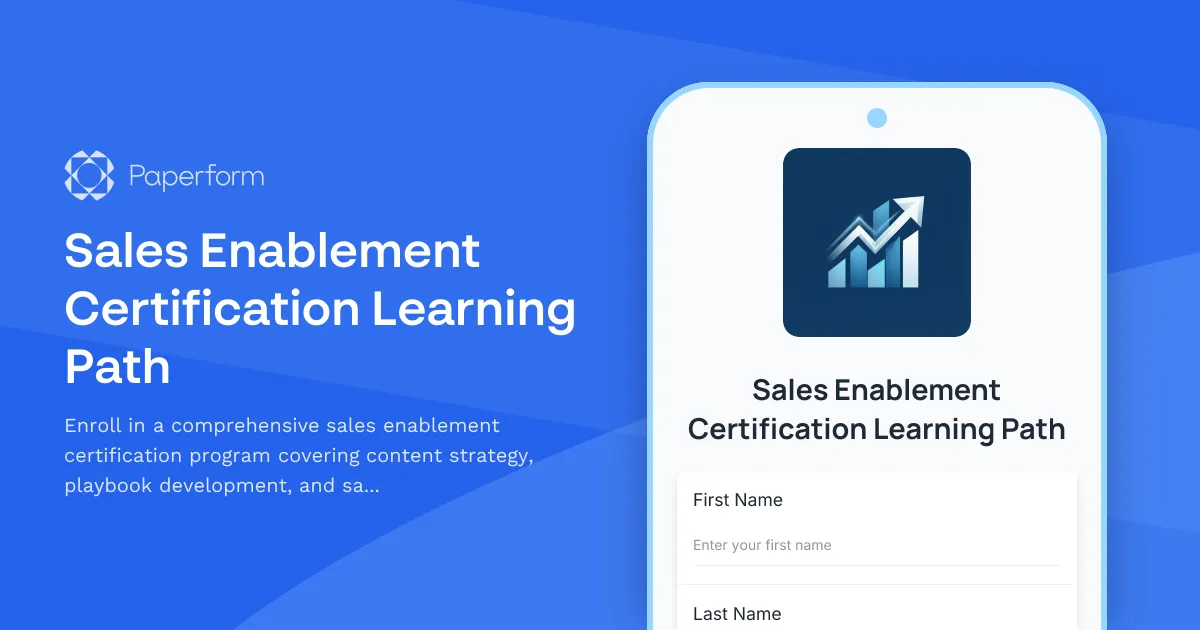 Sales Enablement Certification Learning Path