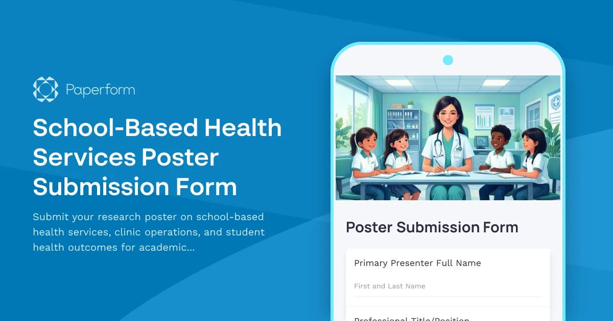 School-Based Health Services Poster Submission Form