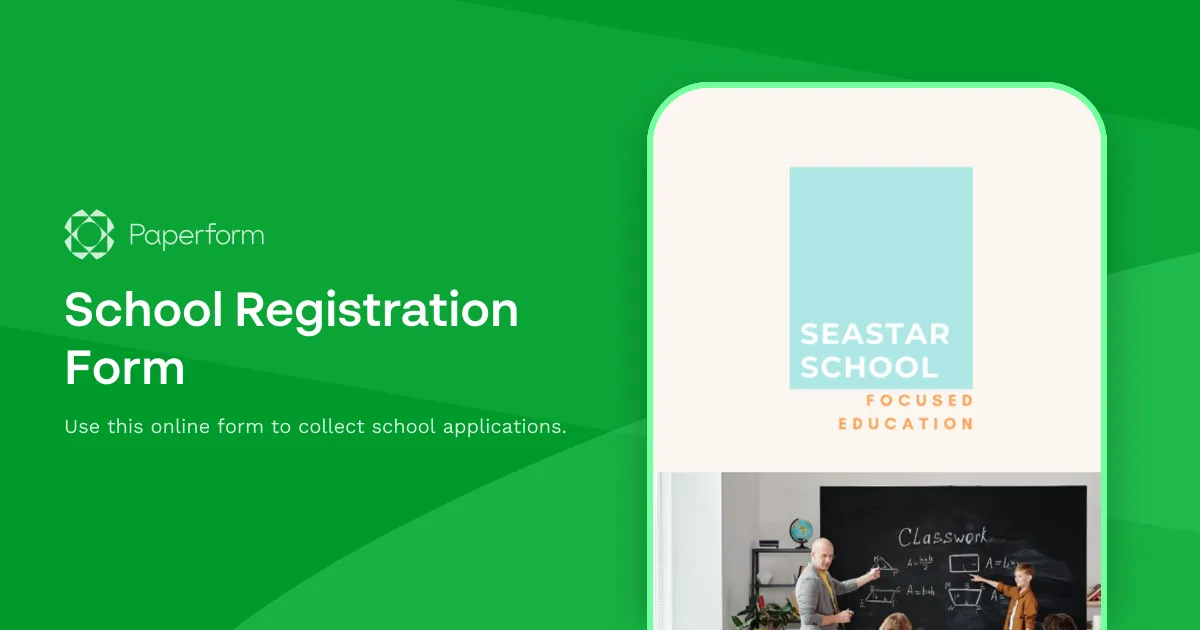 School Registration Form