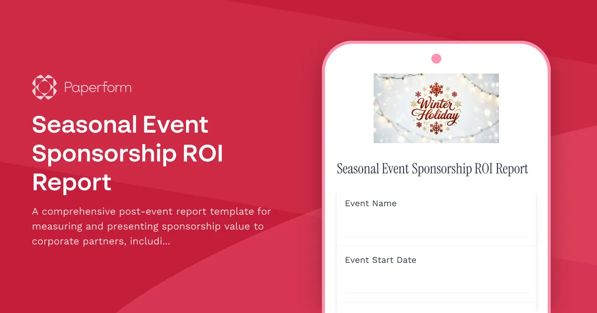 Seasonal Event Sponsorship ROI Report