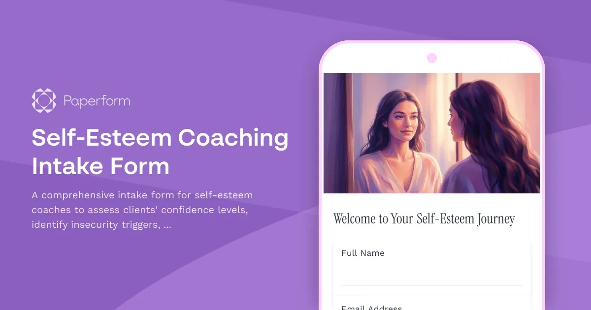 Self-Esteem Coaching Intake Form