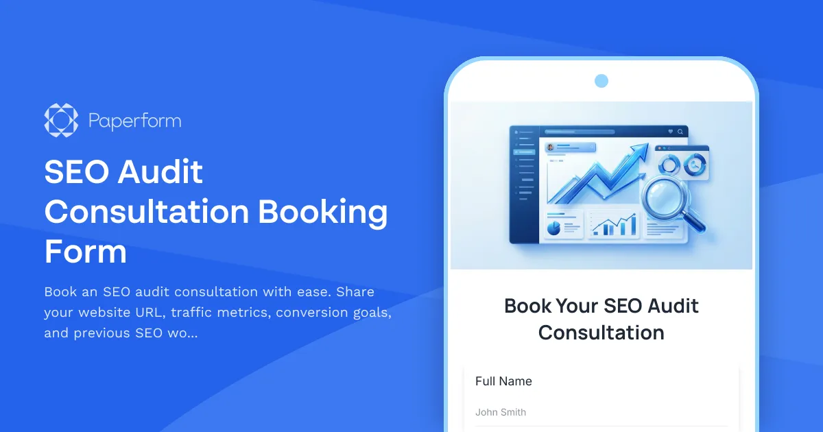 SEO Audit Consultation Booking Form