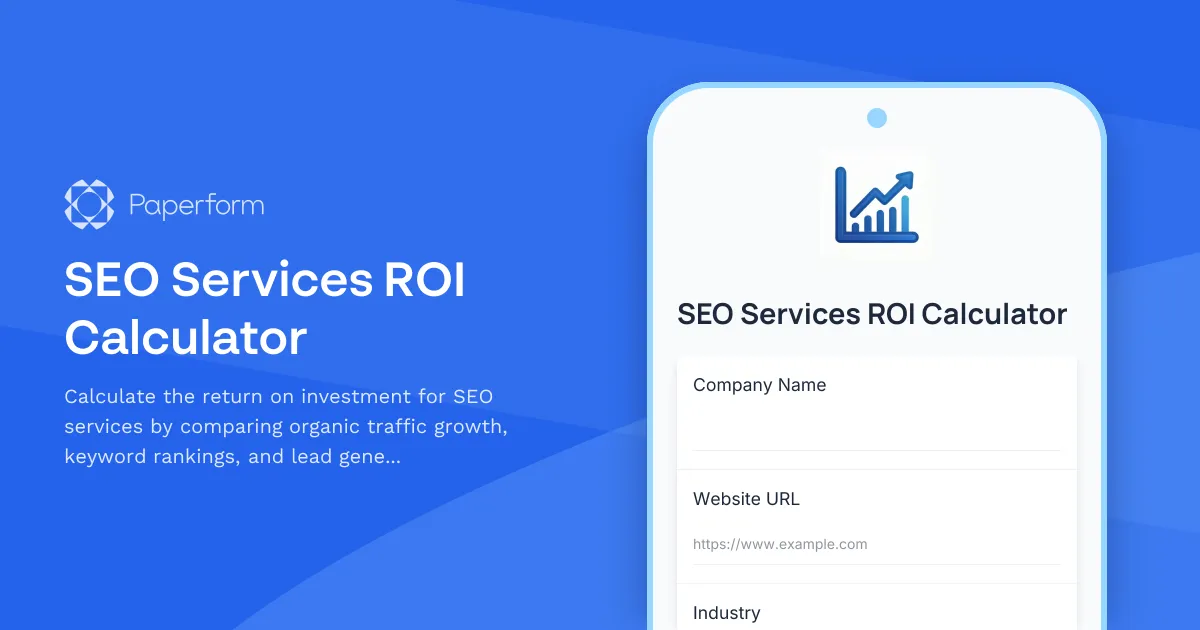 SEO Services ROI Calculator