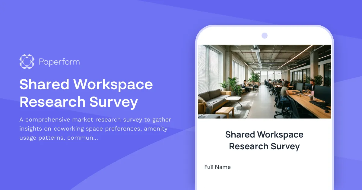 Shared Workspace Research Survey