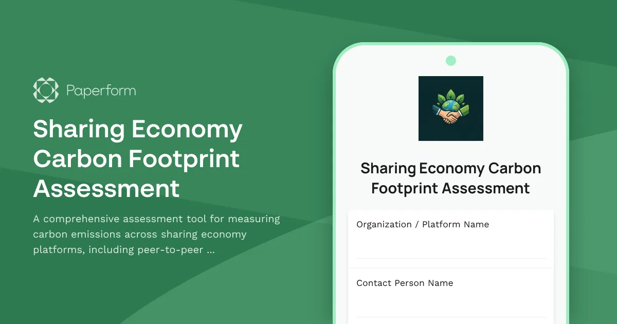 Sharing Economy Carbon Footprint Assessment