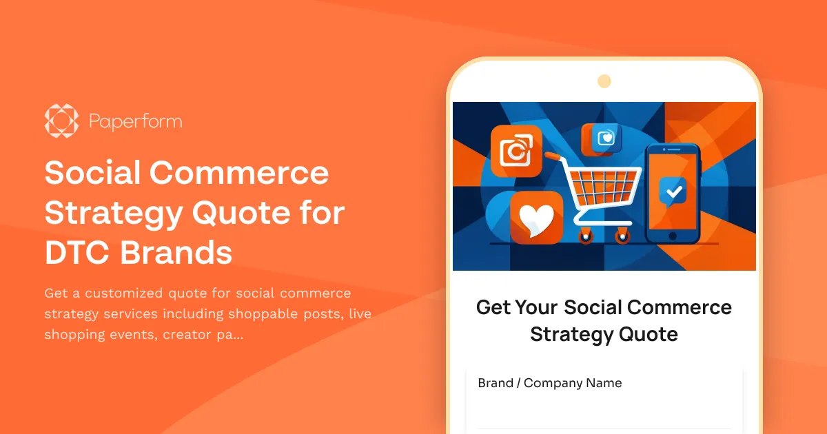Social Commerce Strategy Quote for DTC Brands