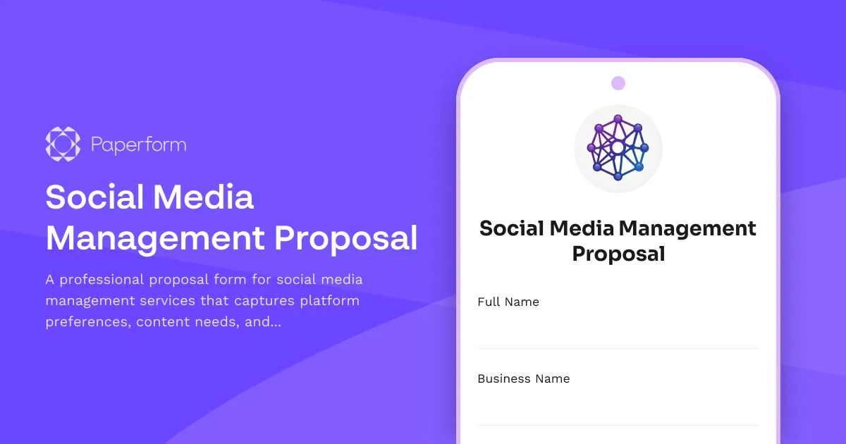 Social Media Management Proposal