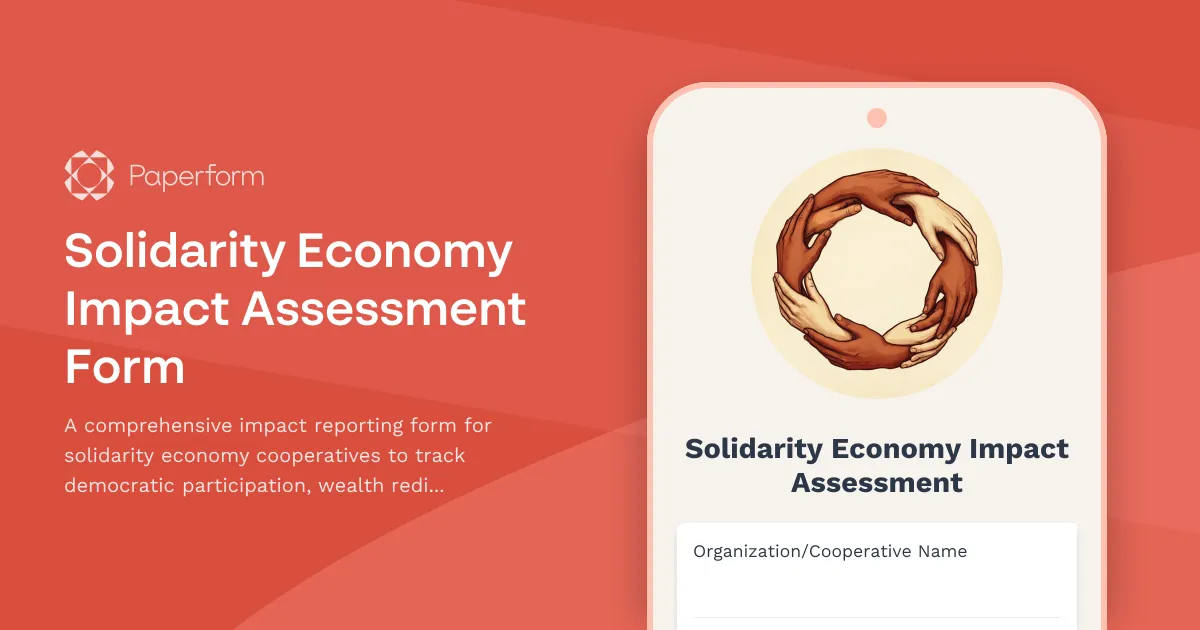 Solidarity Economy Impact Assessment Form
