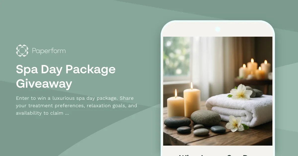 Spa Day Package Giveaway