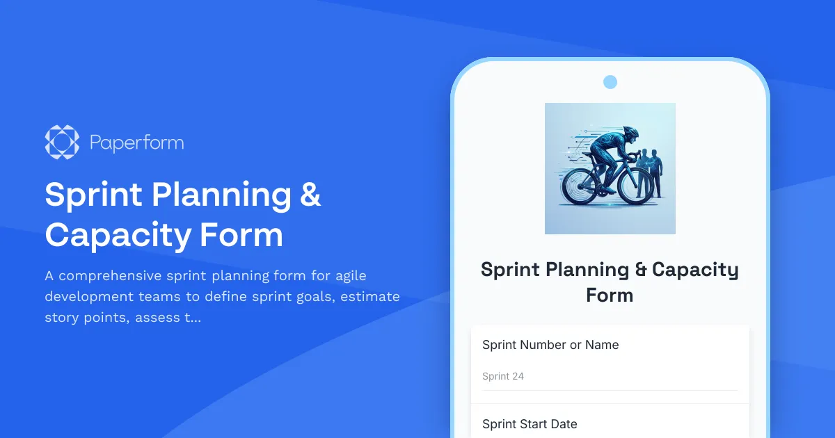 Sprint Planning & Capacity Form