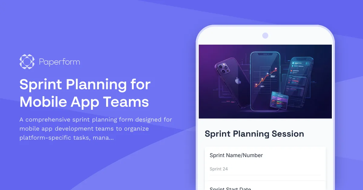 Sprint Planning for Mobile App Teams