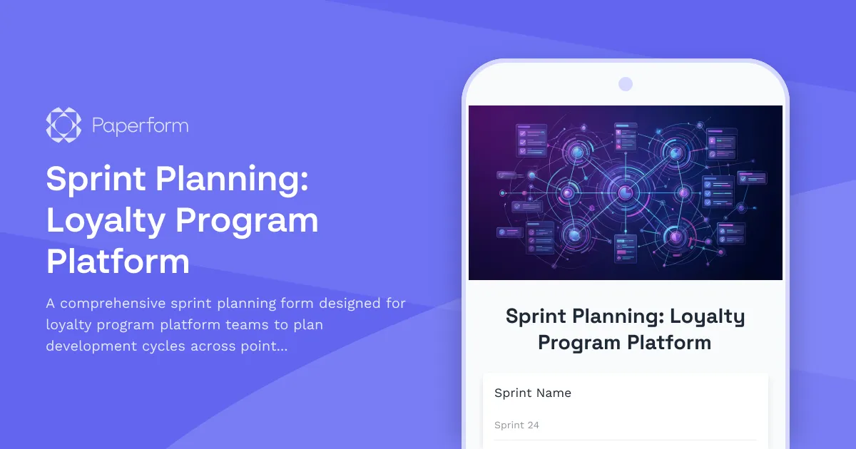 Sprint Planning: Loyalty Program Platform