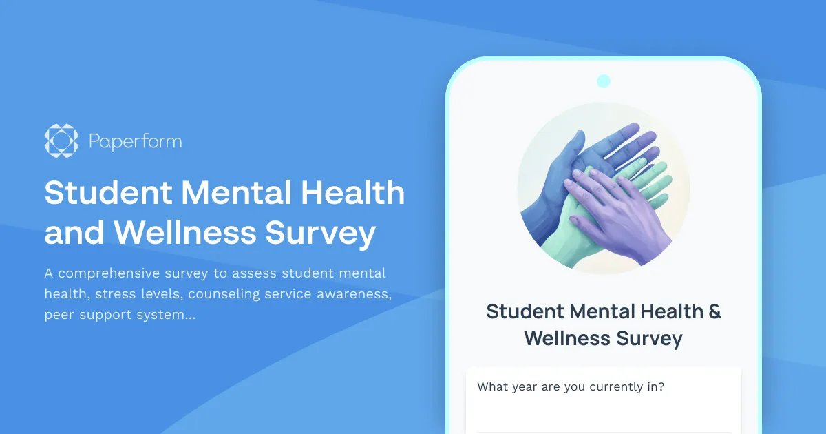 Student Mental Health and Wellness Survey
