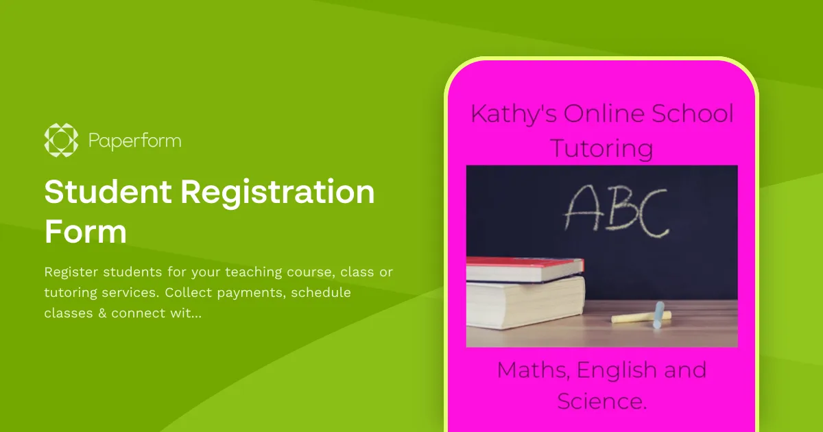 Student Registration Form