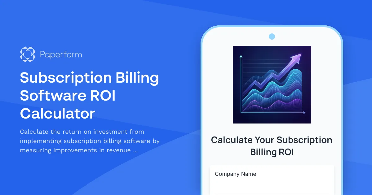 Subscription Billing Software ROI Calculator