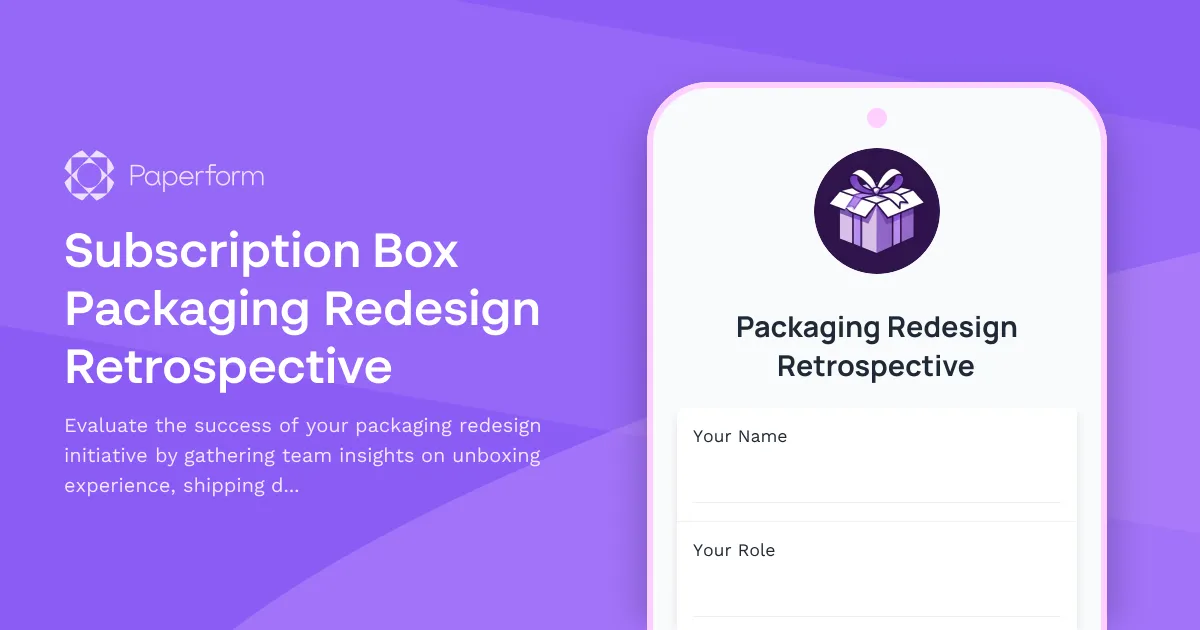 Subscription Box Packaging Redesign Retrospective