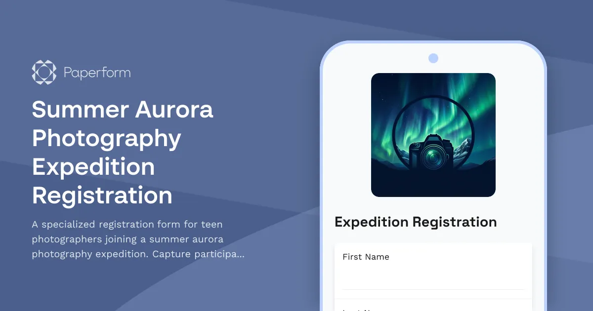 Summer Aurora Photography Expedition Registration