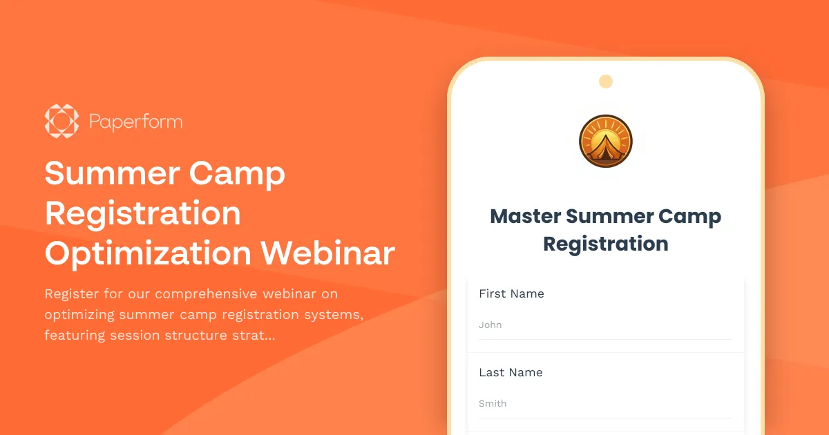 Summer Camp Registration Optimization Webinar