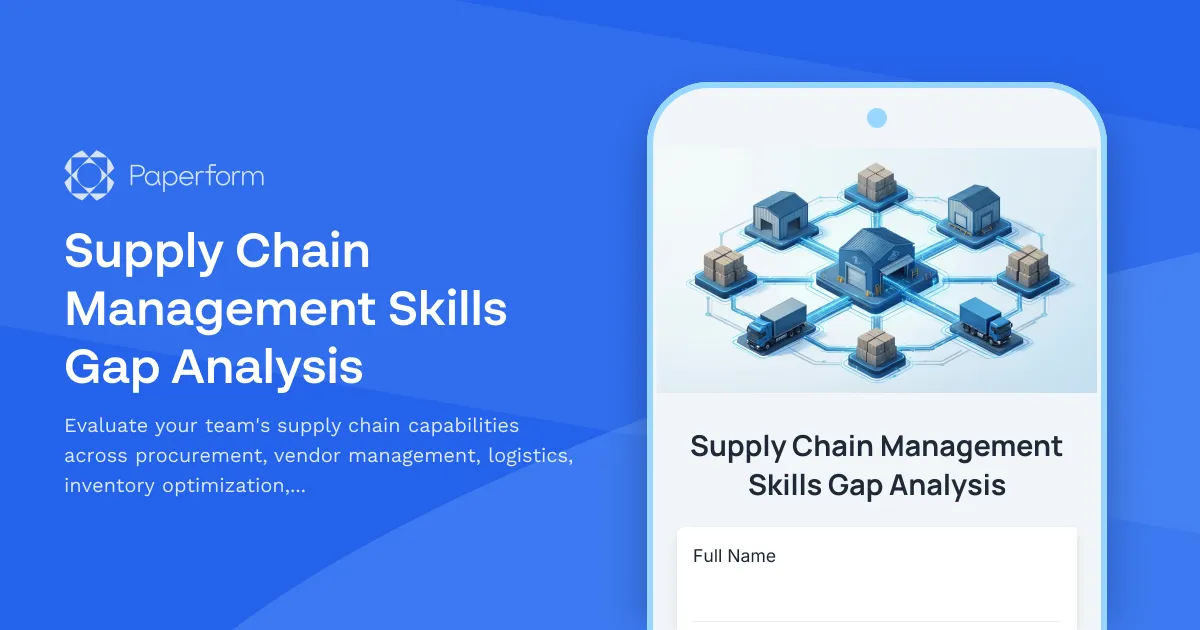 Supply Chain Management Skills Gap Analysis