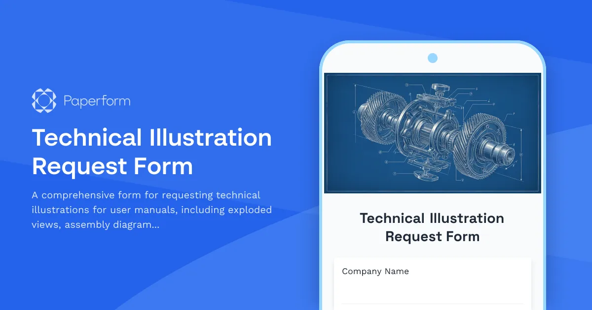 Technical Illustration Request Form